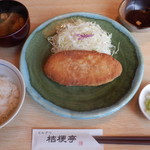 とんかつ 桔梗亭 - メンチカツ定食