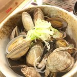 恵美須商店 - 大盛りアサリ蒸し＠390