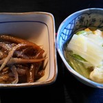 オゴポゴ - こんにゃくのきんぴらと、白菜の煮物