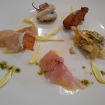 ヴェッキオ コンヴェンティーノ - 前菜盛り合わせのアップ