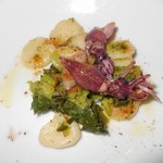 ヴェッキオ コンヴェンティーノ - ホタルイカとチーマ・ディ・ラーバのオレッキエッテ　カラスミ風味　のアップ