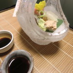 海石榴 - 向付　カワハギ