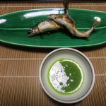 海石榴 - 焼物　稚鮎塩焼