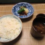 海石榴 - 御飯　新生姜御飯　止椀　香の物