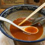 ラーメン ソレナリ - 食べ終えたスープ