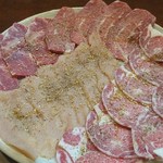 肉料理 大森 - 塩タン下、塩ツラミ、塩ミノ
