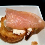 杏’s - バケットに生ハムとクリームチーズ乗せ