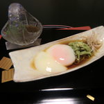 海石榴 - 進肴　蓬そば　温玉他