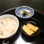 海石榴 - 御飯　鯛御飯　止椀　香の物