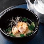 Ochazuke（boiled rice with tea）(salmon or plum)