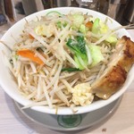 自家製麺ラーメン もりきや - 鶏太郎 ホワイト 爆盛り（500g）ニンニク アブラ 