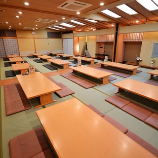 ●For a big party! Tatami room that can accommodate up to 120 people♪