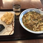 讃岐釜揚げうどん 小麦屋 - かしわ天と昆布むすび