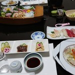 創作割烹 潮乃美 - 鯛のカルパッチョにお寿司もあります❗（￣～￣；）
