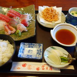 富士屋 - 刺身地魚盛合せ定食