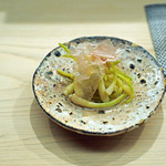 日本橋蛎殻町 すぎた - 【ツマミ】浅葱の新芽