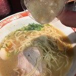 呼び戻しとんこつ 光四郎 - とふろグリルのとんこつジャポネソースin