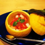 つる木 - ⑪水菓子：三方柑のゼリー