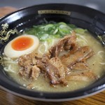 麺座 かたぶつ - 濃厚煮干し鶏白湯　～炙り豚照り焼きスペシャル～