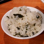 麺屋 六感堂 - わかめご飯（本月の限定ご飯）