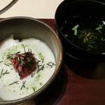 西麻布けんしろう - 特製丹波産ヤマノイモ　山形牛ユッケのとろろご飯