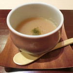 先付　丹波産あやめ蕪のすり流し