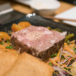 わいん食堂 Chez とし - 2018.2 ゴルゴンゾーラ入りパテ（1,400円）