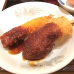 名古屋クラウンホテル - エビフライ、味噌カツ