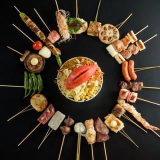 種類豊富な鉄板串