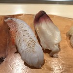 札幌シーフーズ - ノドグロの炙り 北寄の炙り