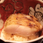東麻布 天本 - 長崎ブランド魚アカムツ「紅瞳」炭焼き酢飯