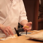 東麻布 天本 - 志賀島のムラサキ雲丹