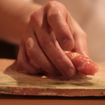 東麻布 天本 - 鮪のカリスマ「フジタ水産」大間の鮪「大トロ」