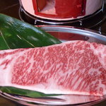 炭火焼肉大和 - 国産牛リブロースが今写真の国産黒毛和牛A4等級のサーロインにお値段そのまま是非この機会に