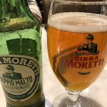 PIZZERIA CIRO - モレッティドッピオモルトというイタリアのビールらしい。コクあります！