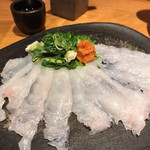 石臼挽き手打 蕎楽亭 - 正才ふぐの刺身