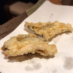 石臼挽き手打 蕎楽亭 - ギンポの天ぷら