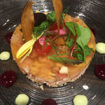 俺のフレンチ 銀座 - ズワイ蟹と寒ブリのタルタル