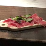 俺のフレンチ - バスク産生ハム　セミドライのイチヂクとともに