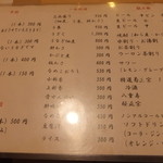 八ツ目や にしむら - メニュー