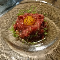 焼肉匠 勝善 - 黒毛和牛のユッケ\1480(18-02)