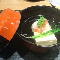 おおたに - 温かい卵豆腐も良いですね