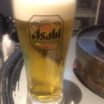 立喰☆焼肉 - 生ビールスーパードライ税抜380円