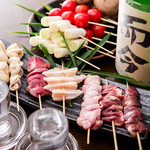 居酒屋よっちゃん - 《竹-take-》4000円　鮮魚刺身盛り＆大山鶏串焼き盛りなど全8品＆3時間飲み放題付