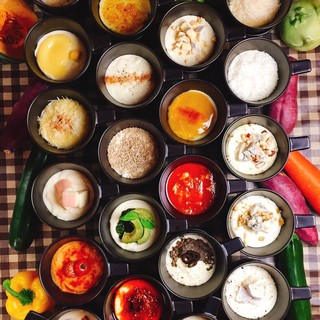 選べるチーズフォンデュの種類はなんと21種類！