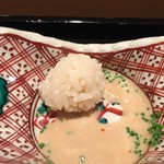 鮨みなと - こちらも肝を舎利で和えて美味しさ全てをお腹に収めます