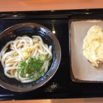 うどん おかだ - かけ（そのまま）＆とり天