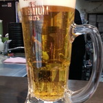 Ajino Tentoku - 生ビールはプレミアムモルツ390円