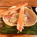 松川 - 間人蟹、飯蒸に焼き蟹