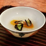 松川 - からすみ餅、大根すり流し